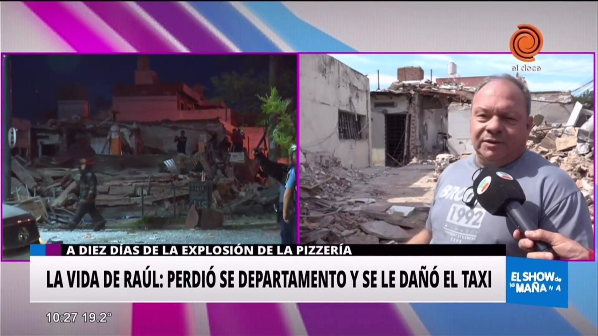 Perdió el departamento tras la explosión