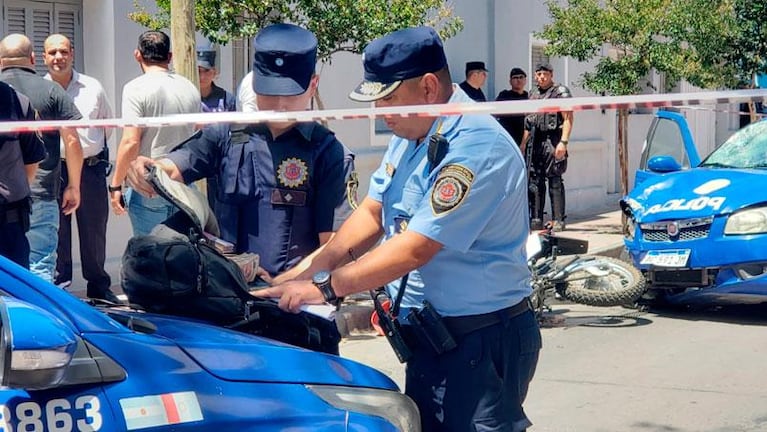 Persecución y choque: motochoros llevaban una mochila con millones de pesos
