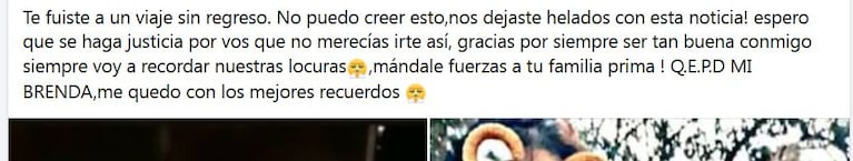“Persona y amiga hermosa”: las despedidas a la joven que apareció descuartizada en Córdoba