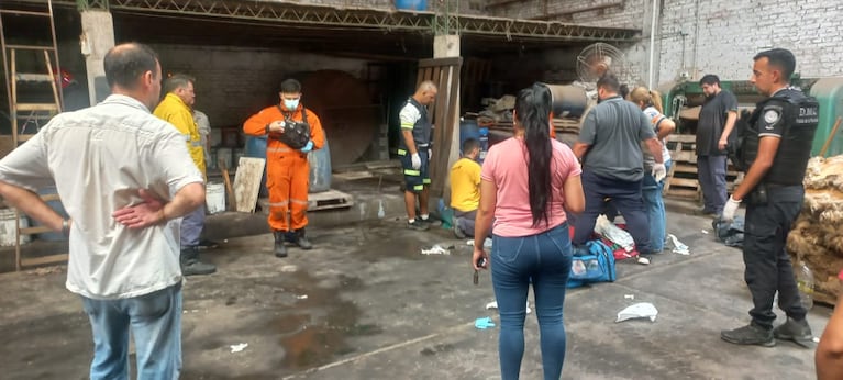 Personal de Bomberos actuó en el lugar.