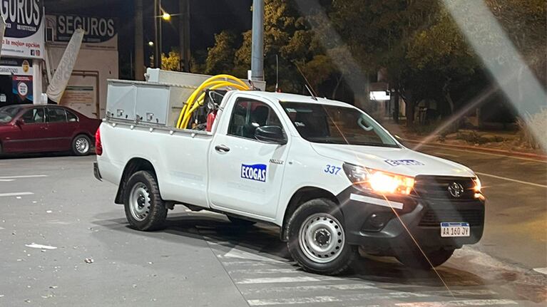 Personal de Ecogas salió a supervisar que se cumpla la medida en Córdoba.