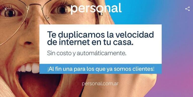 Personal duplica la velocidad de internet en hogares sin cambios en la factura