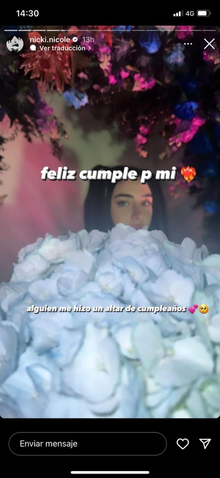 Peso Pluma le hizo un tierno regalo a Nicki Nicole por su cumple y confirmó el romance