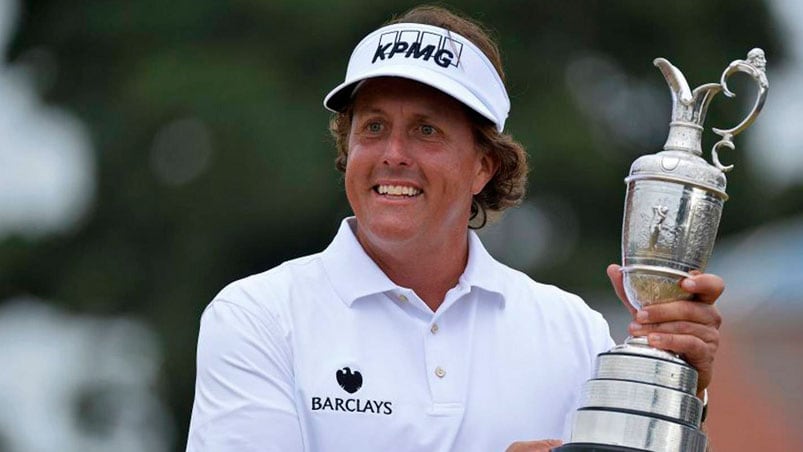 Phil Mickelson, quinto deportista y segundo golfista mejor pago. 