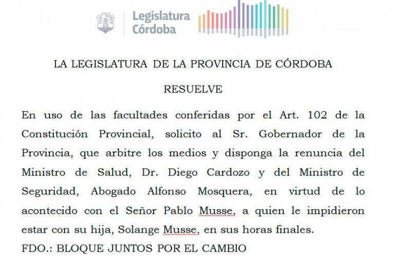 Piden la renuncia de los ministros Diego Cardozo y Alfonso Mosquera