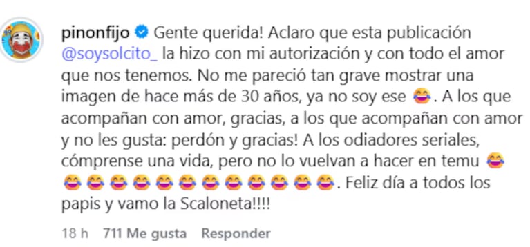 Piñón Fijo se hartó de las críticas por una foto suya sin maquillaje y explotó: “Cómprense una vida”