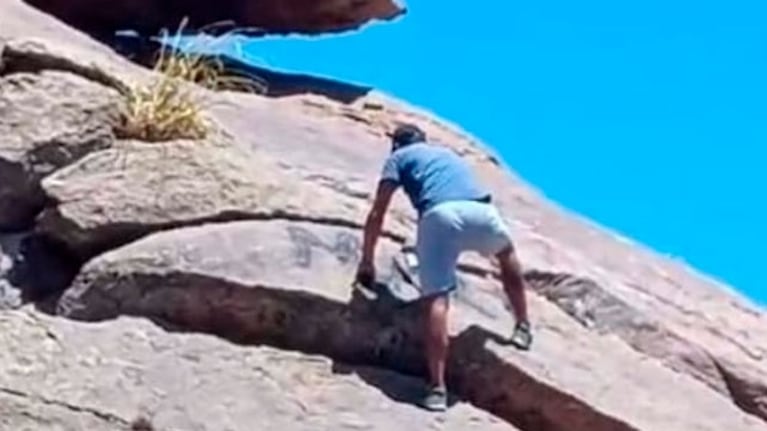 Pintó el cordón montañoso a la altura de Mina Clavero.