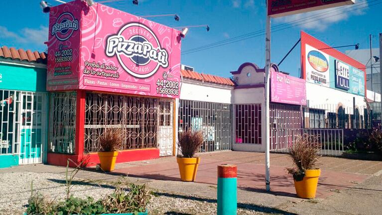 PizzaPati, el local de comidas que fue asaltado. Foto: Juan Pablo Lavisse / ElDoce.tv