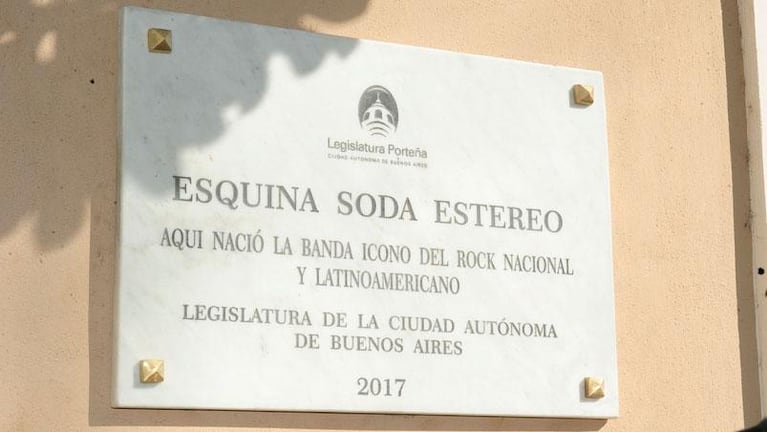 placa esquina soda stereo estereo