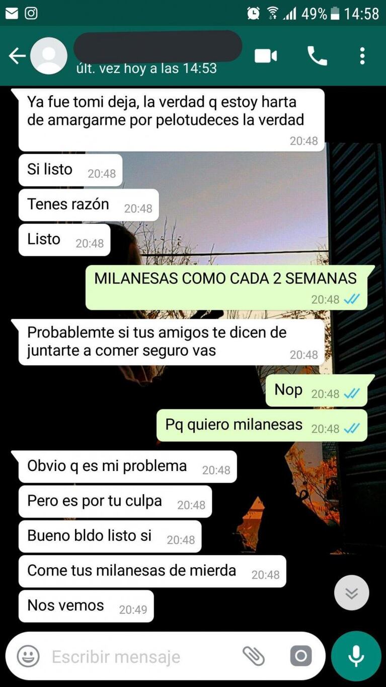 Plantó a su novia para ir a comer las milanesas de su mamá 