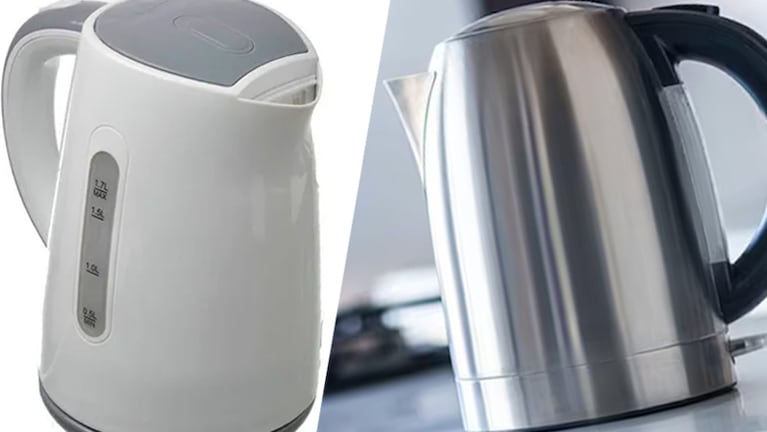 Plástico o acero inoxidable, el dilema de las pavas eléctricas.
