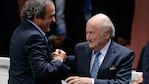 Platini y Blatter, cuando sonreían y mandaban en la FIFA.