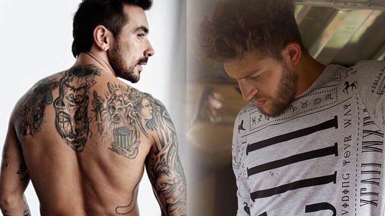Pocho Lavezzi y Eial Strahman, dos futbolistas exitosos en la cancha y las pasarelas.