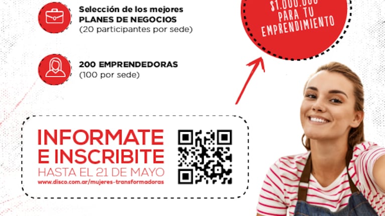 Podrán participar hasta 200 emprendedoras.