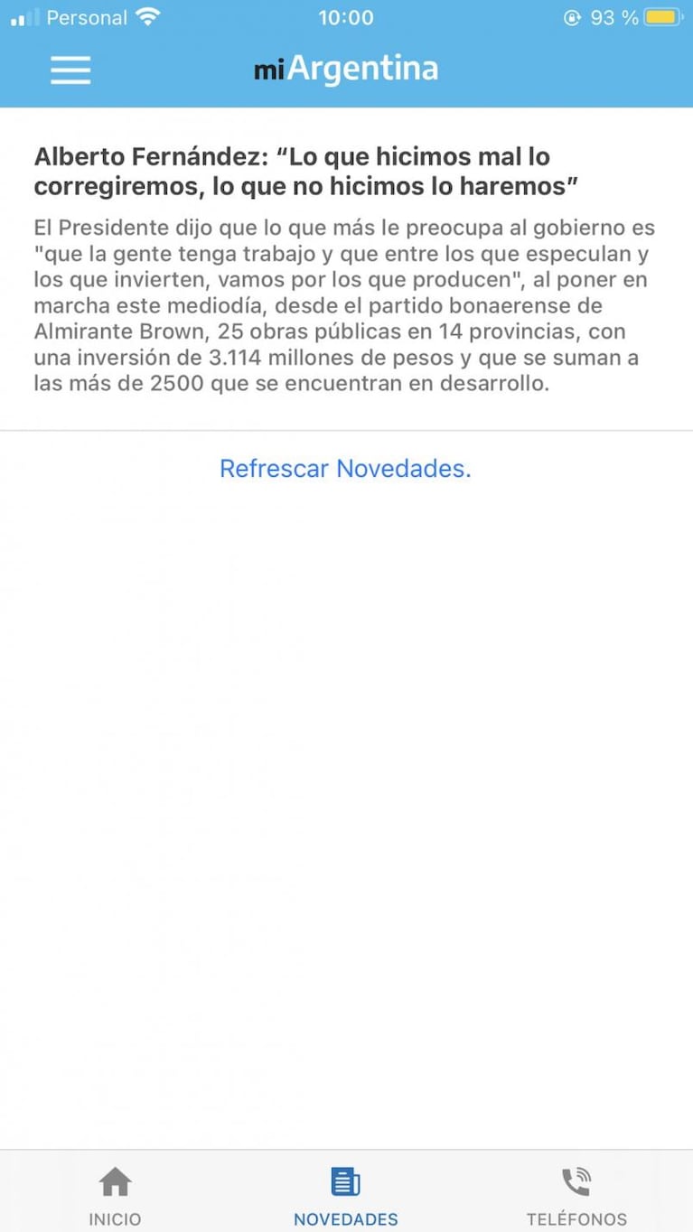 Polémica: el Gobierno hace campaña política en la app Mi Argentina