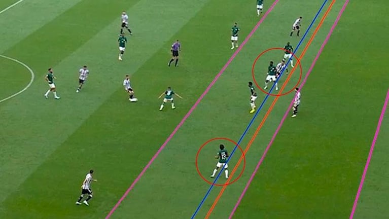 Polémica en redes por el VAR: la foto que pone en duda el offside de Lautaro Martínez