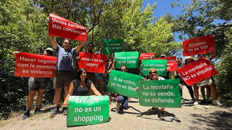 Polémica por el cobro para ingresar al cerro La Banderita en La Falda.