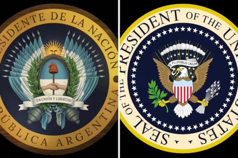 Polémica por el logo presidencial: desde la “cara de Marra” a la similitud con un emblema de Estados Unidos