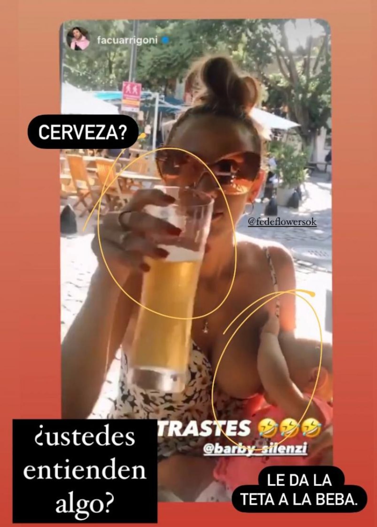 Polémica por la foto de Barby Silenzi tomando cerveza y amamantando a su  beba | ElDoce