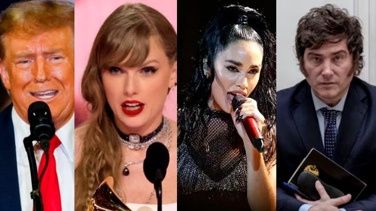 Polémicas entre Trump y Taylor Swift y entre Lali y Milei.