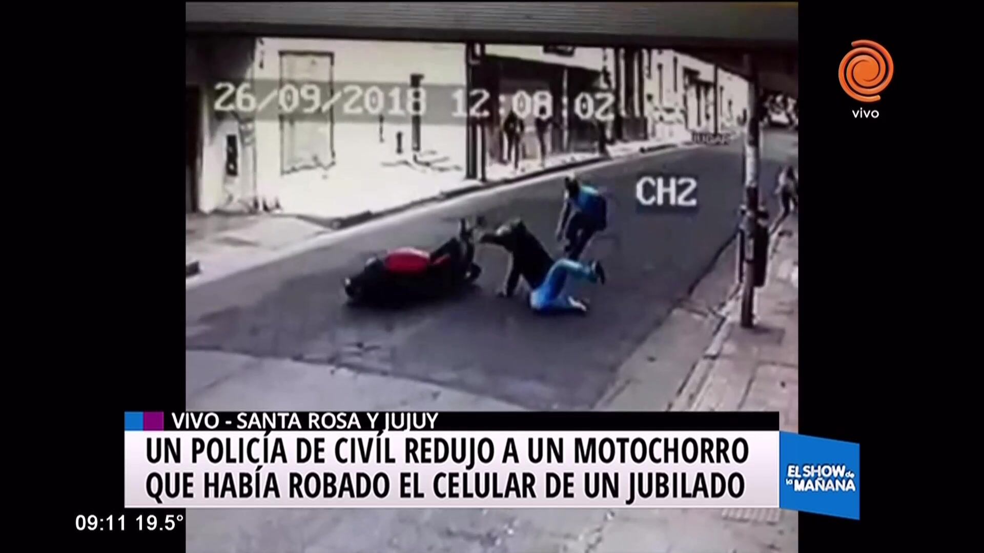 Policía de civil detuvo un robo en el Centro