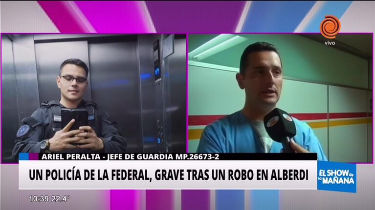 Policía de la Federal en estado grave tras ser baleado en su casa