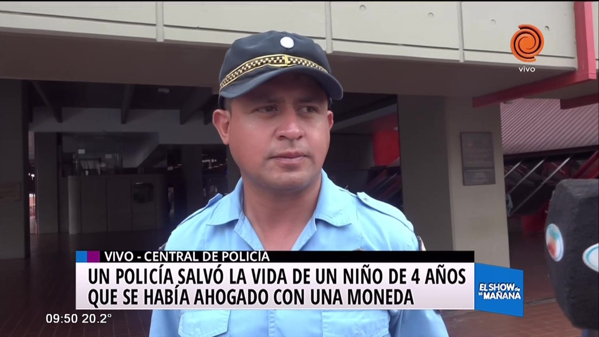 Policía le salvó la vida a un niño