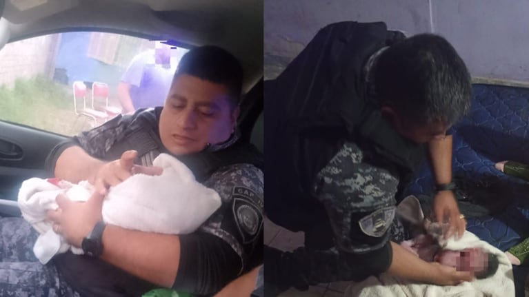 Policías asistieron a una mujer que dio luz en Córdoba.