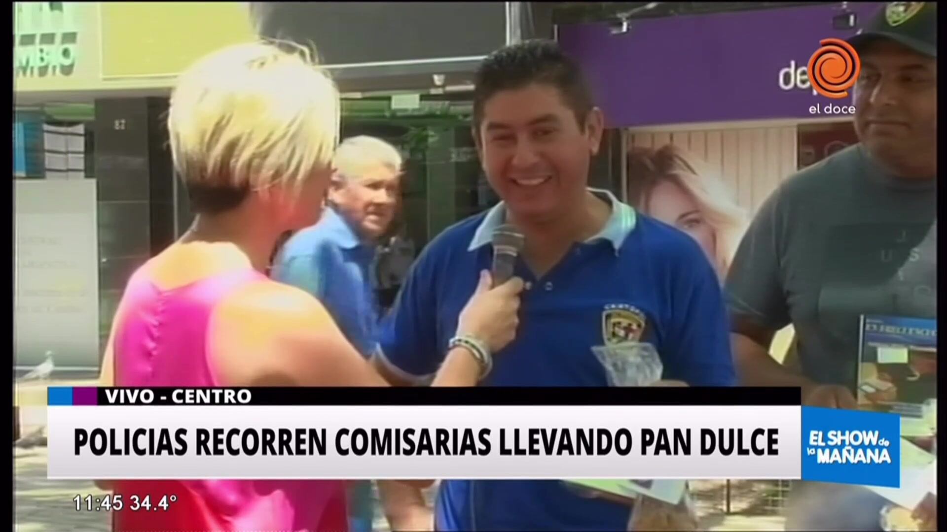 Policías recorren comisarías llevando pan dulce