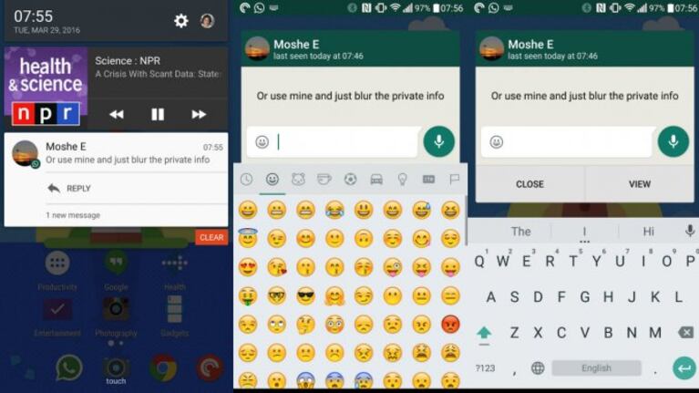 Por ahora los cambios son para Iphone y algunas versiones de Android