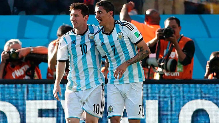 Por ahora, Messi y Di María solo serán compañeros en la Selección