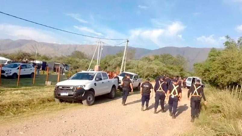 Por el violento robo en Merlo no hay detenidos.