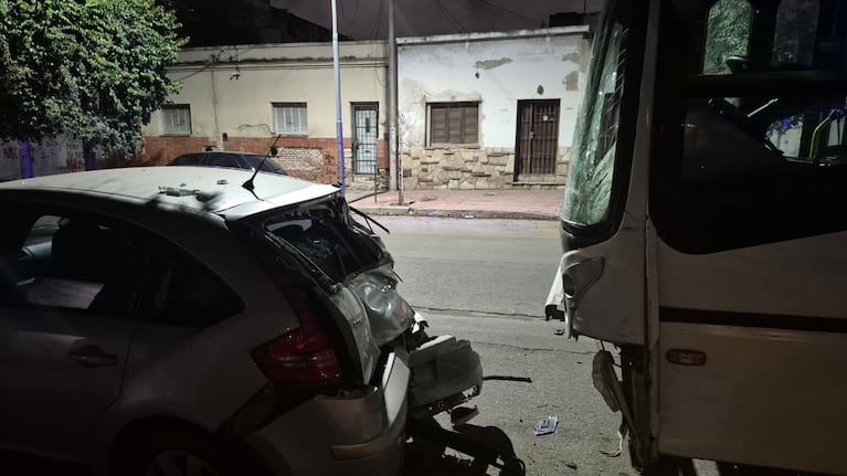 Por fortuna no había pasajeros a bordo de la unidad.