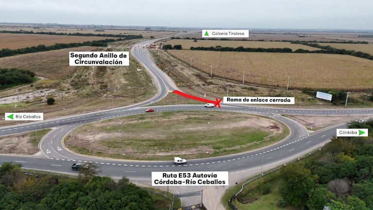 Por la obra del nuevo peaje, hay un corte total en el segundo anillo de Circunvalación