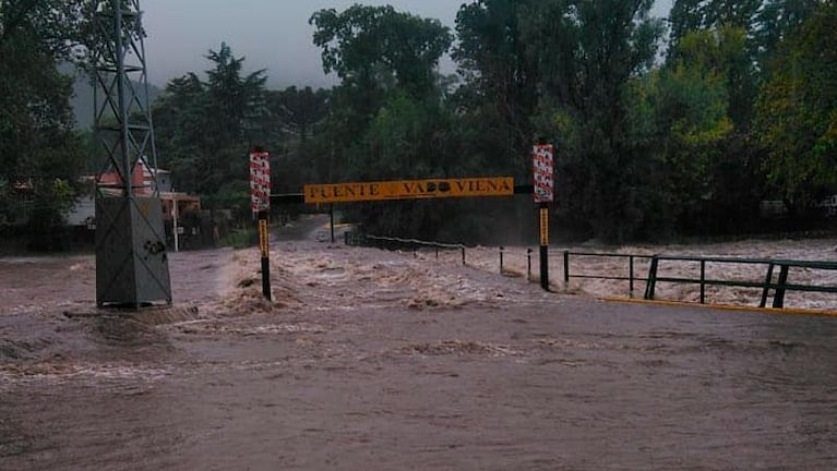 Por las lluvias, crecieron los principales ríos de los valles de Córdoba