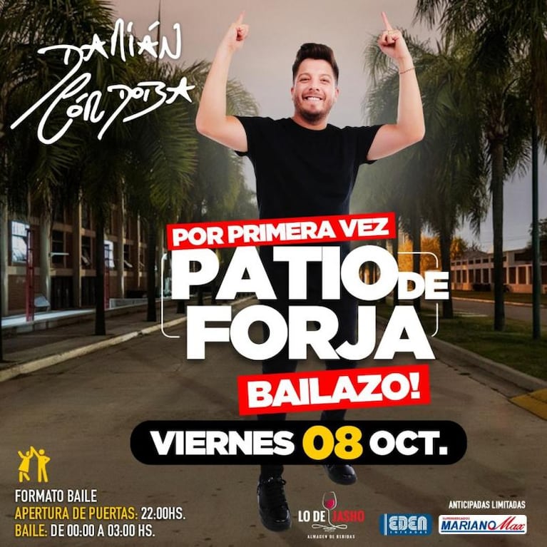 Por primera vez, Damián Córdoba en el patio de Forja