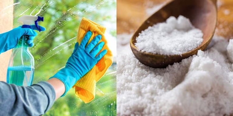 Por qué recomiendan limpiar ventanas con agua y sal.