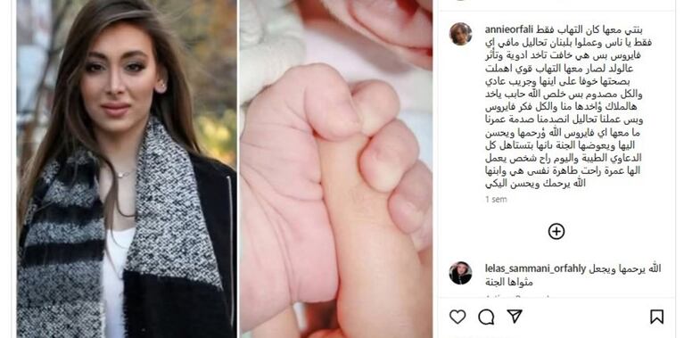 Post de la madre de Angy Morad. Fuente: Instagram/@AnnieOrfali