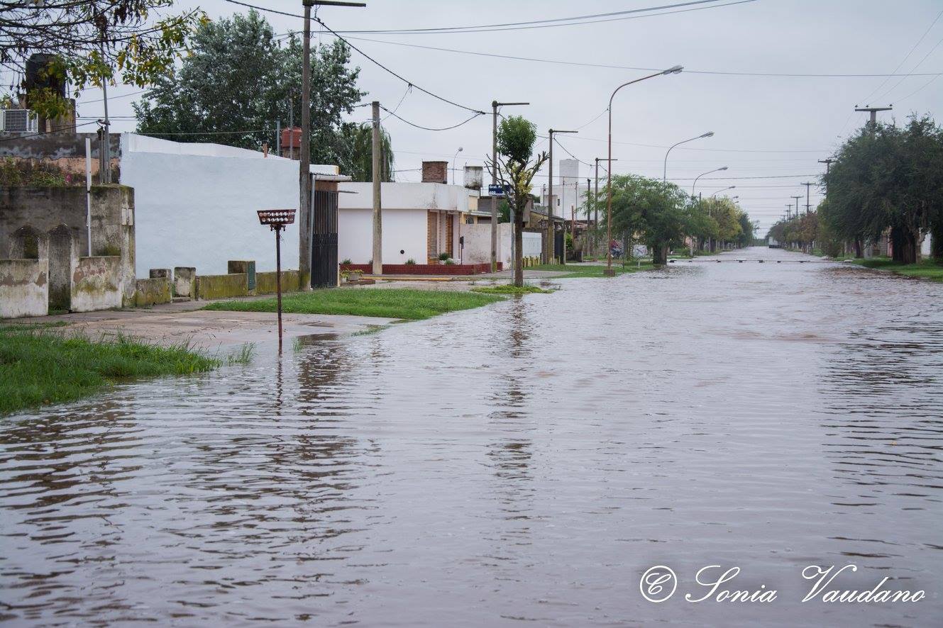 Pozo del Molle se inundó por tercera vez en el año. 