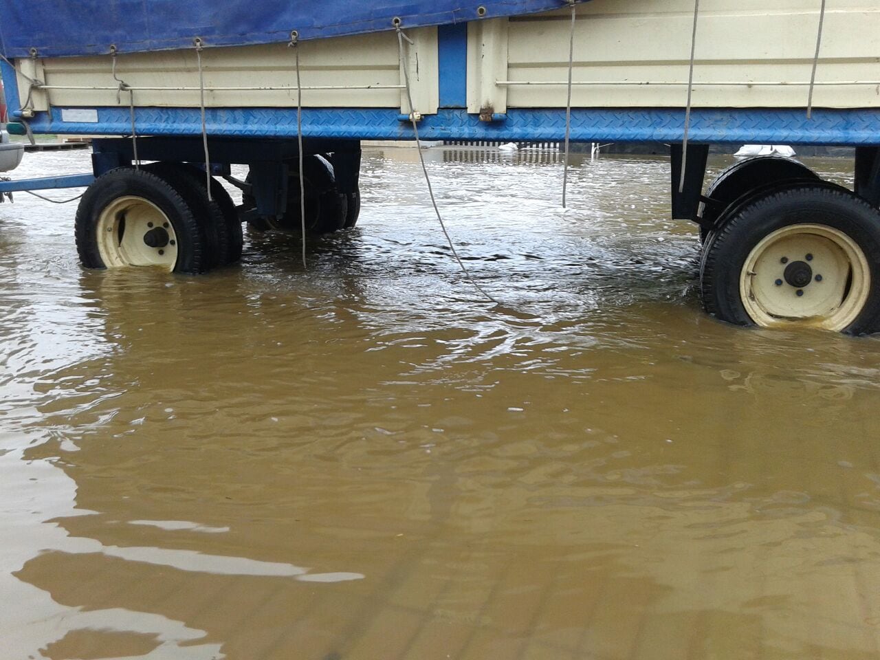 Pozo del Molle se inundó por tercera vez en el año. 