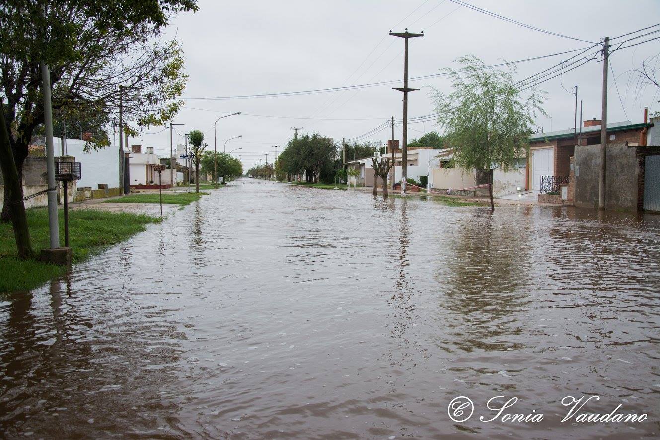 Pozo del Molle se inundó por tercera vez en el año. 