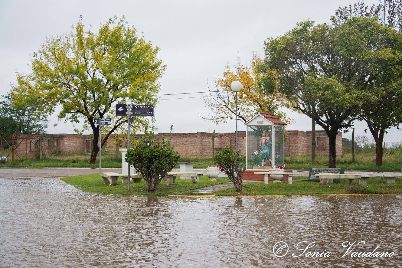 Pozo del Molle se inundó por tercera vez en el año. 