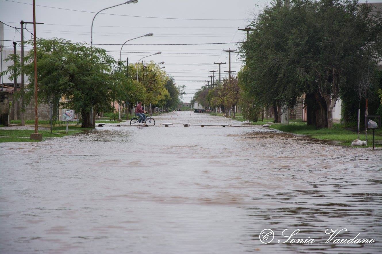 Pozo del Molle se inundó por tercera vez en el año. 