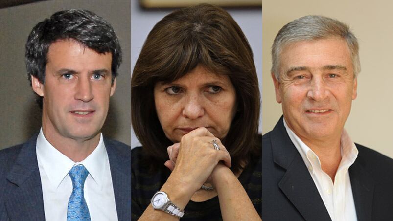 Prat Gay, Bullrich y Aguad, ministros de Macri.