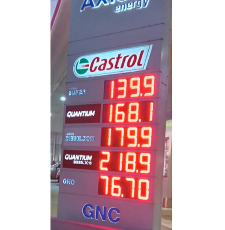 Precio récord del gasoil en Córdoba: una estación lo vende a 218 pesos