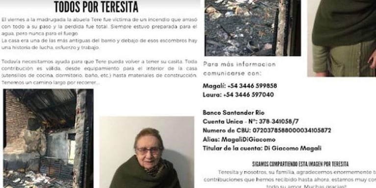 Prendió una vela para que su nieto apruebe un examen y se le incendió la casa