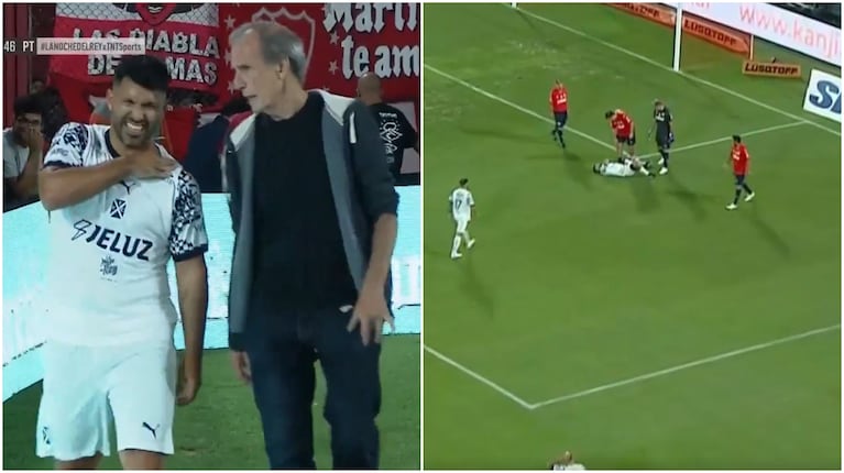 Preocupación por el Kun Agüero en un partido homenaje de Independiente: “Creo que...".