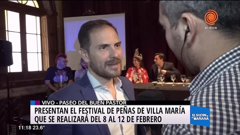 Presentación del Festival de Peñas de Villa María