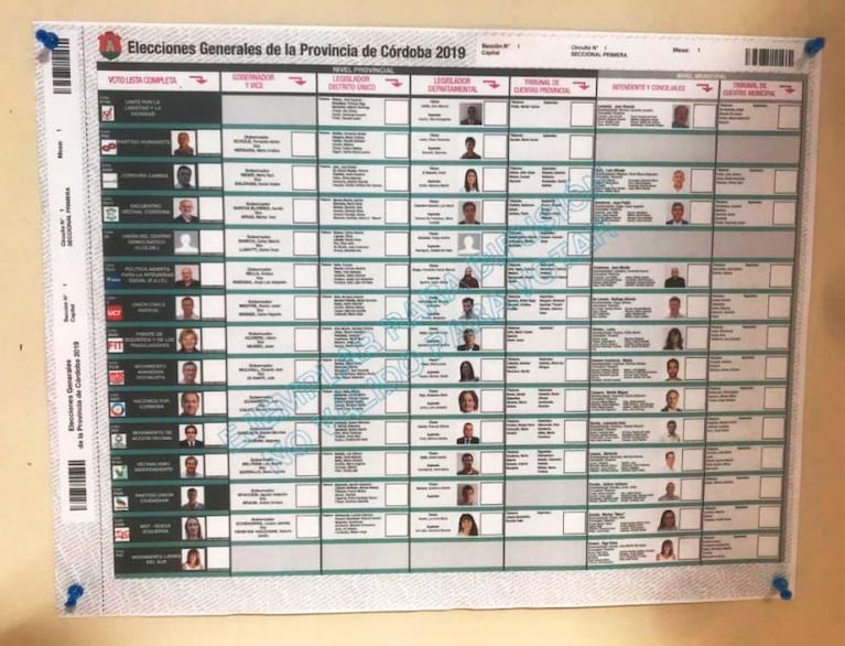Presentaron la boleta única para las elecciones del 12 de mayo en Córdoba