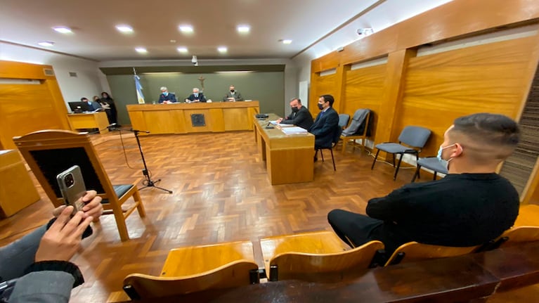 Primer día del juicio de Alan Amoedo.